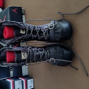 Gray Apple bottom women's boots size 8 and 1/2